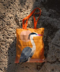 Heron tote bag